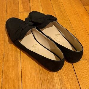 Black Bow Loafers